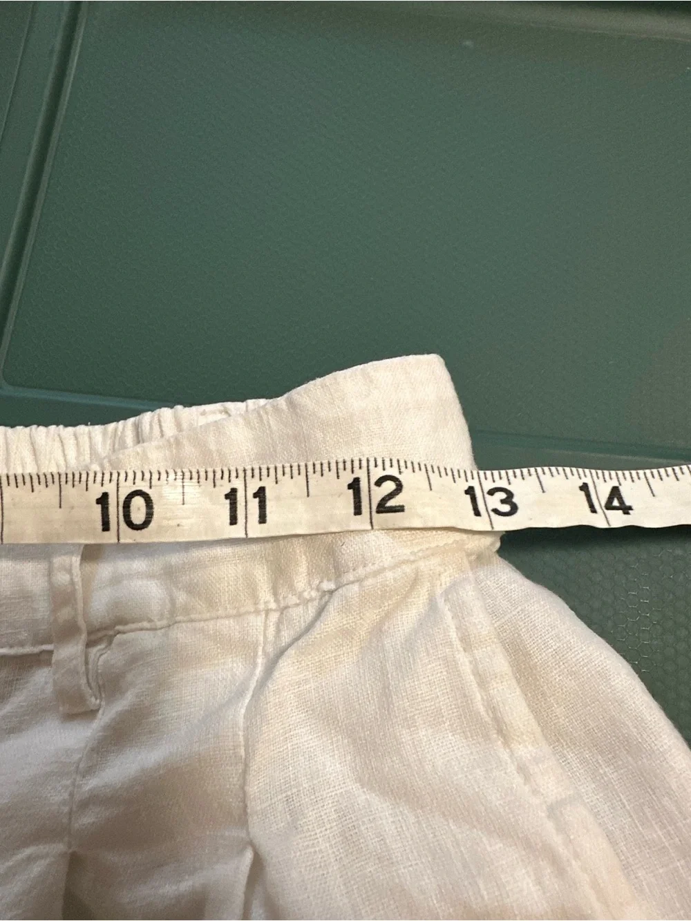 DONNI. The Linen Pleated Trouser powder white 100% size small summer beach - Picture 5 of 11